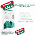 MS Office 365 Family PKC - 12 Monate Laufzeit - Windows - MAC OS X - Box Ware