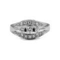 Ring mit Brillanten Diamanten 0,44 ct. in 14 Kt. 585 Weißgold Gr. 56