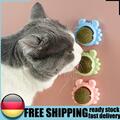 Funny Rotatable Cat Treat Toy with Catnip Self-Adhesive Snack Candy Licking Ball