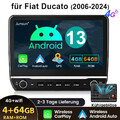 10.1" 4+64GB Autoradio Navi CarPlay Für Fiat Ducato 2006-2023 Android 13 SWC USB