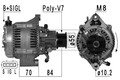 Lichtmaschine Generator Lima ERA 210961A für DEFENDER L316 LANDROVER DISCOVERY 2