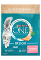 (€ 8,63/kg) Purina ONE Adult 1+ reich an Lachs - Katzenfutter  - 2,8 kg Tüte