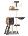 Kratzbaum Katzenbaum XL Kletterbaum Spielbaum Katzenkratzbaum Katzen Beige 138cm