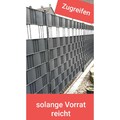 10 Stück Zaunsichtschutz Hart-PP Sichtschutzstreifen Doppelstabmatten Anthrazit
