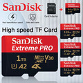 SanDisk Extreme 4K micro SD Speicherkarte MemoryCard 32GB 64GB 128GB 256GB 512GB
