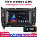 Für Mercedes Benz C Klasse W203 CLK W209 Autoradio Android 12 GPS Navi Carplay