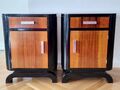 Art Deco BEISTELLTISCHE Frankreich 30er Jahre Tisch Kommode Nachttisch