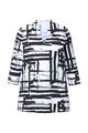 Ulla Popken Damen große Größen Shirt Kelchkragen V Ausschnitt Halbarm