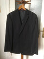 Sakko Herren Walbusch Gr.48 regular fit 100 % Schurwolle dunkelblau fein gestr.