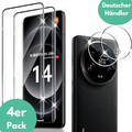 2X Schutzglas für Xiaomi 14 Ultra Display Schutz Kamera Hartglas Panzerfolie 3D✅