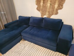 Vendo Mi Sofa Model L De Color Azul  En Perfecto Estado