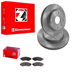 ZIMMERMANN BREMSSCHEIBEN 256mm + BELÄGE VORNE passend für CHEVROLET REZZO EVANDA
