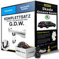 Für SKODA Octavia Kombi IV NX5 Anhängerkupplung abnehmbar +eSatz 7pol 03.20- Set