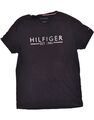 TOMMY HILFIGER grafisches Herren-T-Shirt Top groß marineblau Baumwolle BI70