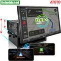 ATOTO DAB+ 10" Autoradio GPS Navi 1 DIN Radio DAB Wireless CarPlay&Android-Auto