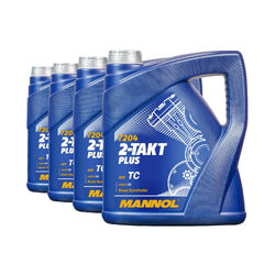 16 Liter (4x4) MANNOL 2-Takt Plus 7204 API TC JASO FD ISO L-EGD TISI Motoröl 