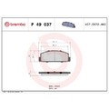 1x Bremsbelagsatz, Scheibenbremse BREMBO P 49 037 passend für MAZDA NISSAN