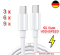 Lade-/Datenkabel USB-C auf USB-C Schnellladekabel 5A für Samsung Xiaomi 60W