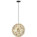 Esstisch Pendelleuchte Esszimmerlampe Hängelampe aus Metall in Messing ∅ 41cm