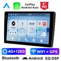 2 Din Android 15 Autoradio 4G+128GB Apple Carplay 9" GPS Navi WIFI DSP Bluetooth
