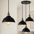 Vintage Industrielle Deckenpendelleuchte Retro Metallschirm schwarz Hängelampe