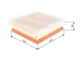 BOSCH Luftfilter F 026 400 235 Filtereinsatz für OPEL MERIVA S10 VAN CDTi ECOTEC