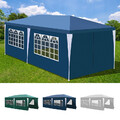 Partyzelt 3x6m Festzelt Pavillon Gartenzelt mit Fenstern Bierzelt weiß UV Schutz