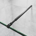 Walk in dusche schwarz Duschwand Duschabtrennung 8mm NANO ESG Duschkabine