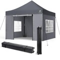 Pavillon 3x3m Wasserdicht Stabil Winterfest Pop Up Faltpavillon mit 4 Seitent...
