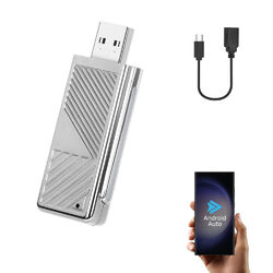 USB Wireless Android Auto Adapter Dongle Retrofit Wired to Wireless Auto Radio