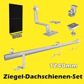 Solarpanel Photovoltaik Halterung Ziegeldach PV 1.24m Montageschienen Aluprofil