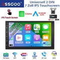 DAB+ Doppel 2 DIN 7" Autoradio Android 15 4+64G Apple Carplay GPS ASP RDS Kamera