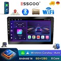 Android14 Apple Carplay Autoradio Doppel 2 DIN 6+128G Bluetooth GPS NAVI RDS KAM
