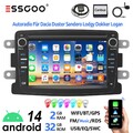 Android 14 Carplay Autoradio GPS RDS Für Dacia Lodgy Duster Dokker Logan Sandero