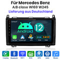 Autoradio Für Mercedes-Benz A/B Klasse/Vito W169 W639 W245 GPS Android 12.0 64GB