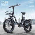 Elektrofahrrad 20 Zoll E-Bike 48V 15AH E Mountainbike E-Fahrrad Fatbike Pedelec