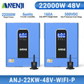 22000W Parallel 230V 48V Solar Inverter On & Off Grid Hybrid MPPT 160A 500V WIFI