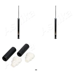 2x ASHIKA STOßDÄMPFER+PROTECTION KIT HINTEN passend für MAZDA 5 CR19 AB BJ 2005