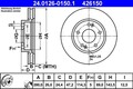 2x ATE Bremsscheibe 24.0126-0150.1 für HYUNDAI KIA