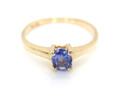 GOLDJUNGE69 * HARRY IVENS IV EDELSTEIN RING (17) TANSANIT AAA 5x4mm 0,39ct 375er