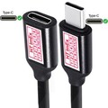 USB-C stecker auf USB C Buchse Kabel Schnellladung 4K Ultra HD Video-Audio 60HZ
