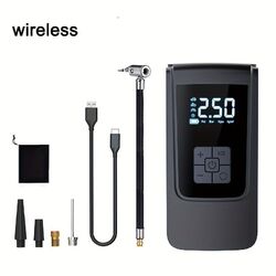 150PSI LCD Elektrische Luftpumpe Akku Auto Fahrrad Reifen 4000mAh Kompressor DHL