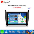 6+128GB Android 13 Autoradio Carplay GPS Navi SWC für VW Polo 6R 6C 9N 2008-2020