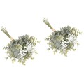  2 Count Eukalyptus Zweige Künstlich Künstliche Eukalyptusblätter