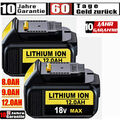 2X Für DeWalt Akku 18V 9AH 8AH 6Ah XR Li-ion DCB184 DCB182 DCB200-2 /Ladegerä DE
