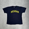 CHAMPION Herren T-Shirt Kurzarm Extra Large USA Michigan College 25414 Schwarz