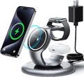 3 in 1 Mag-Safe Ladestation Kompatibel mit iPhone 16/15/14/13/12 Serie,Apple