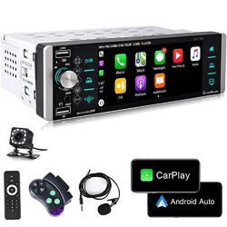 5" 1DIN Autoradio Apple Carplay Android Auto USB AUX IN FM BT SD TF MP5 + Kamera