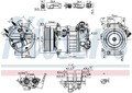 NISSENS 890593 Kompressor, Klimaanlage für Volvo