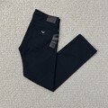 Emporio Armani Herren J45 Regular Fit Chino Hose Marineblau Größe W32 L30 Neu mit Etikett